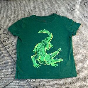 Cat & Jack Green Crocodile Tee - Short Sleeve